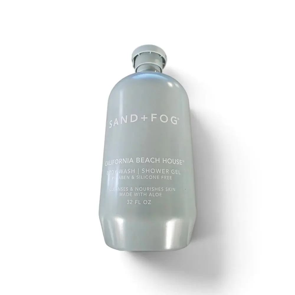 Sand + Fog CALIFORFNIA BEACH HOUSE Body Wash Shower Gel 32 oz.